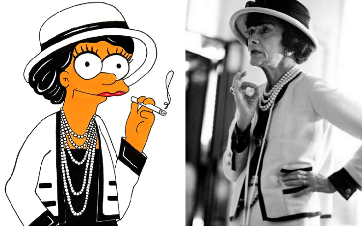 Personaggi della moda trasformati in Simpson
