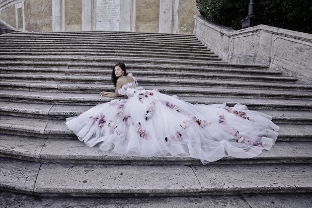 Bianca Balti per gli abiti da sposa 2015 di Alessandro Angelozzi Couture