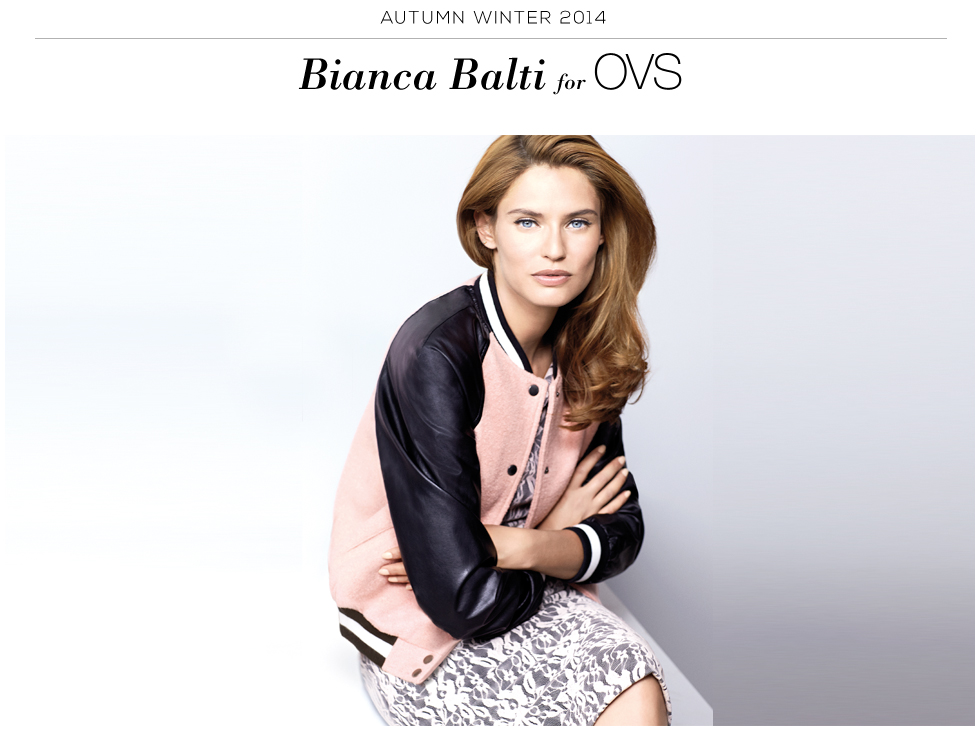 Bianca Balti per OVS autunno-inverno 2014-2015