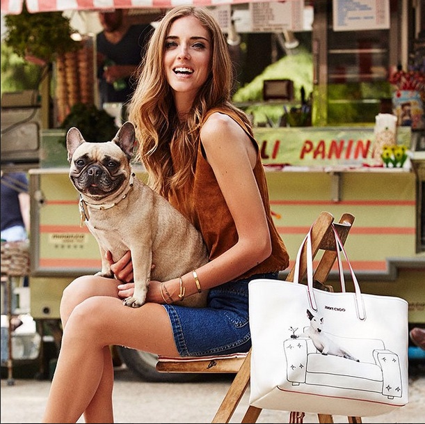 Jimmy Choo Hound con Chiara Ferragni