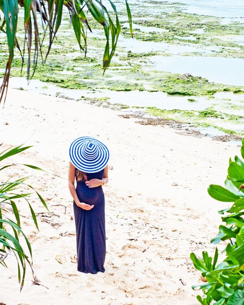 Abbigliamento premaman per il mare, cappello