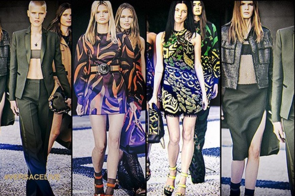 Versace sfilata primavera-estate 2016 a Milano Moda Donna