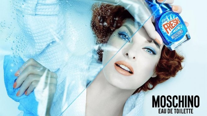 Profumo Fresh di Moschino Linda Evangelista