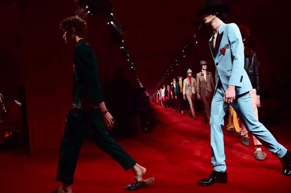 Gucci, sfilata a Milano Moda Uomo autunno-inverno 2016-2017