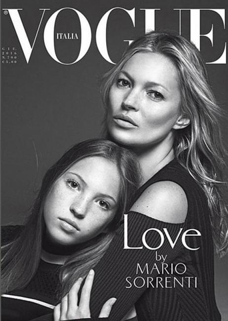 Le cover più belle di Kate Moss: con la figlia Lila Grace su Vogue Italia, giugno 2016