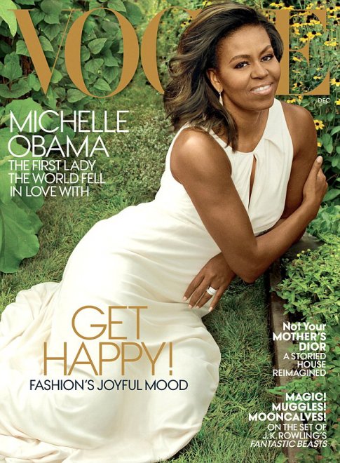 Michelle Obama, la copertina di dicembre 2016 di Vogue America