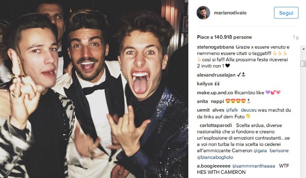 Stefano Gabbana E Mariano di Vaio