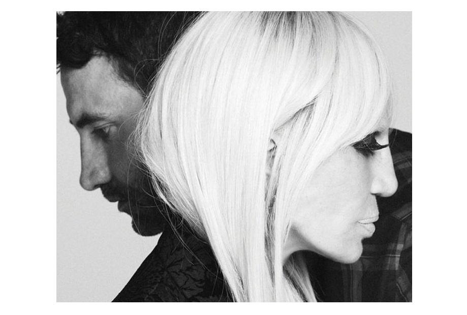 Riccardo Tisci e Donatella Versace