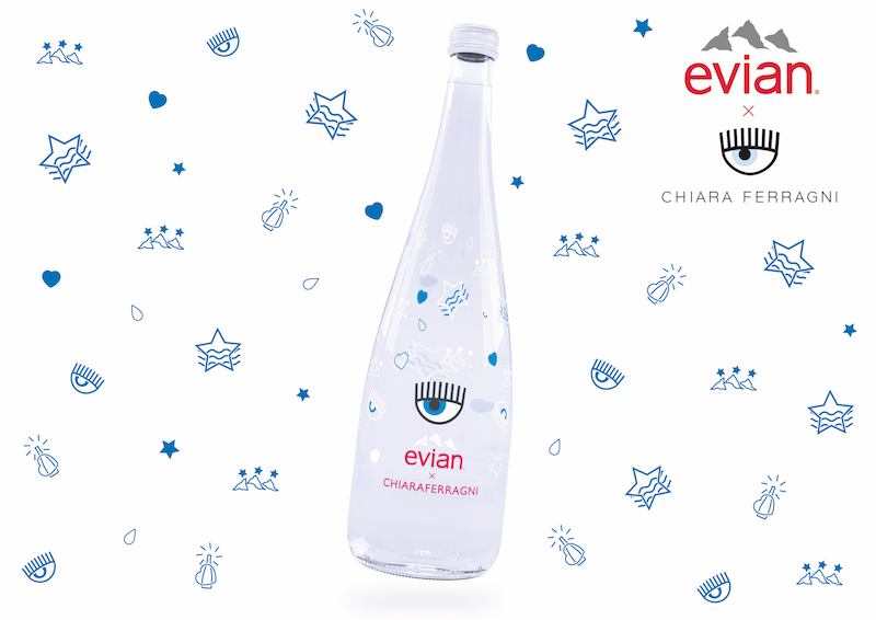 Acqua Evian Limited Edition Chiara Ferragni