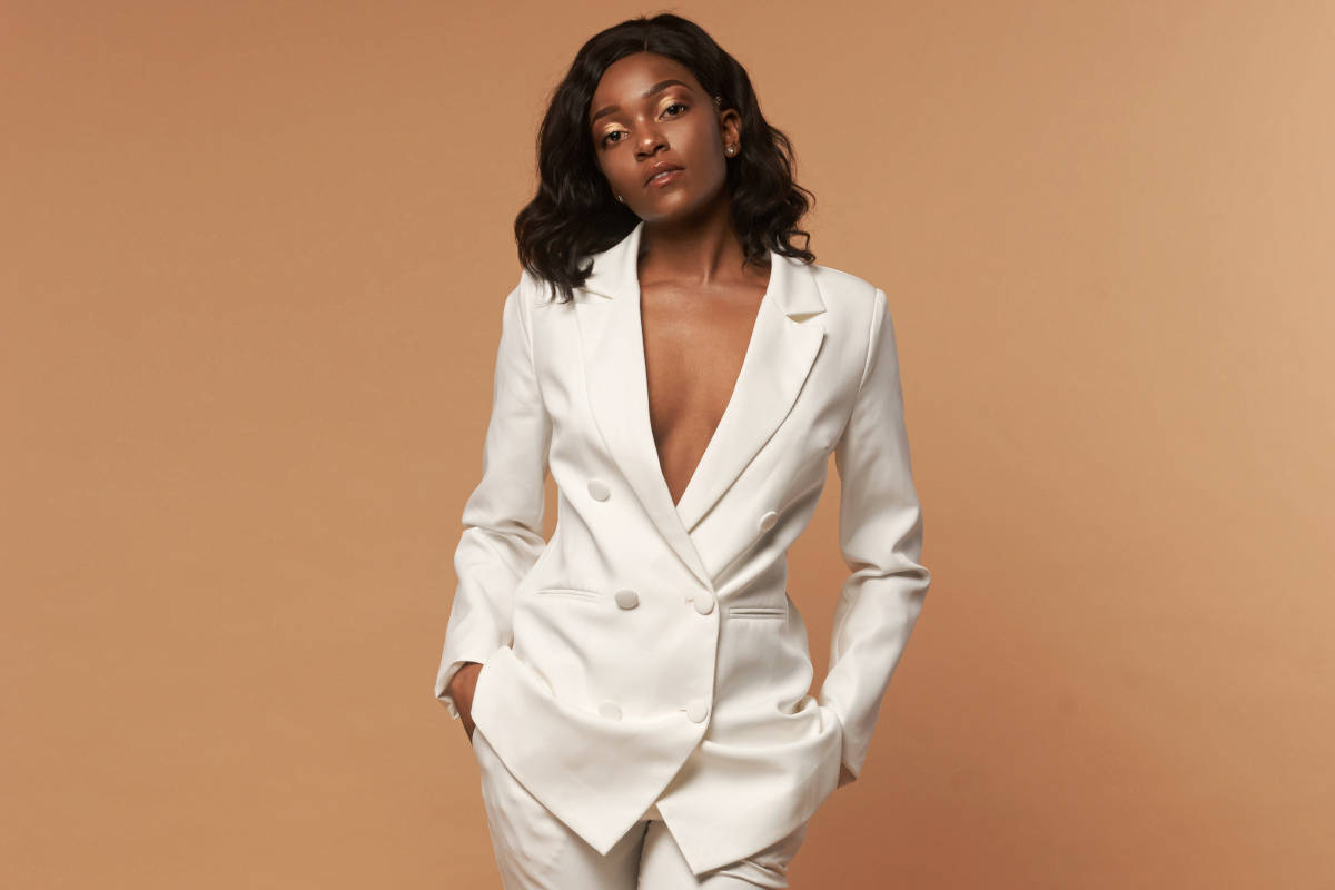 Tailleur blazer bianco