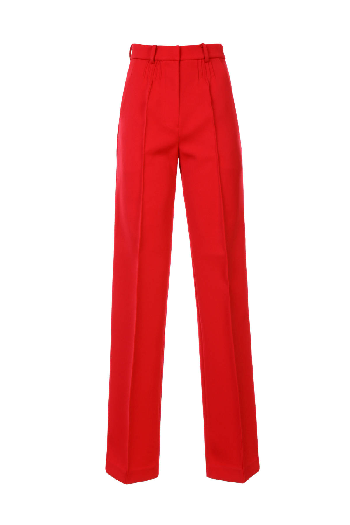 Pantalone rosso a gamba larga