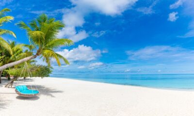 Caraibi, spiaggia tropicale