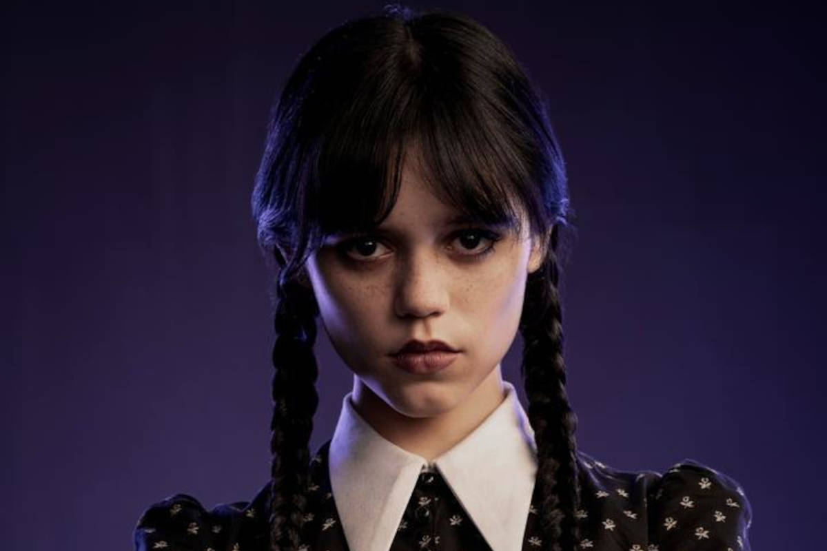 Jenna Ortega nel ruolo di Mercoledì Addams