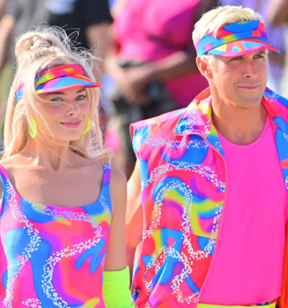 Margot Robbie e Ryan Gosling, set del film Barbie
