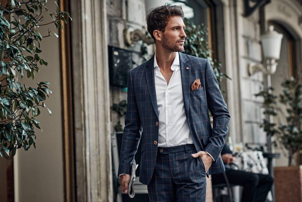 Uomo in abito elegante.