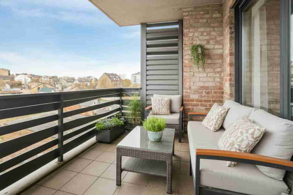 arredamento del balcone: varie idee