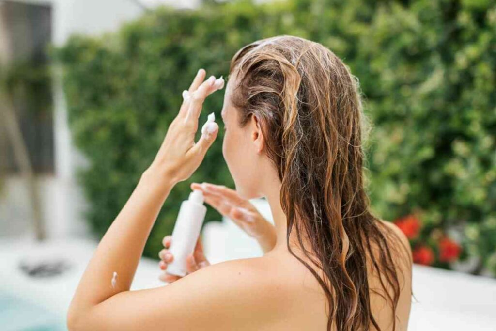 la maschera per i capelli grassi