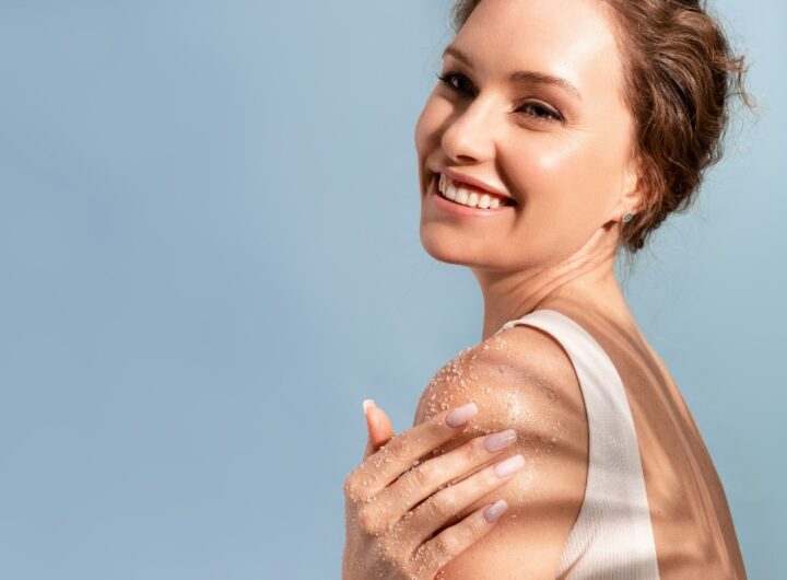 Scrub corpo ai sali da bagno