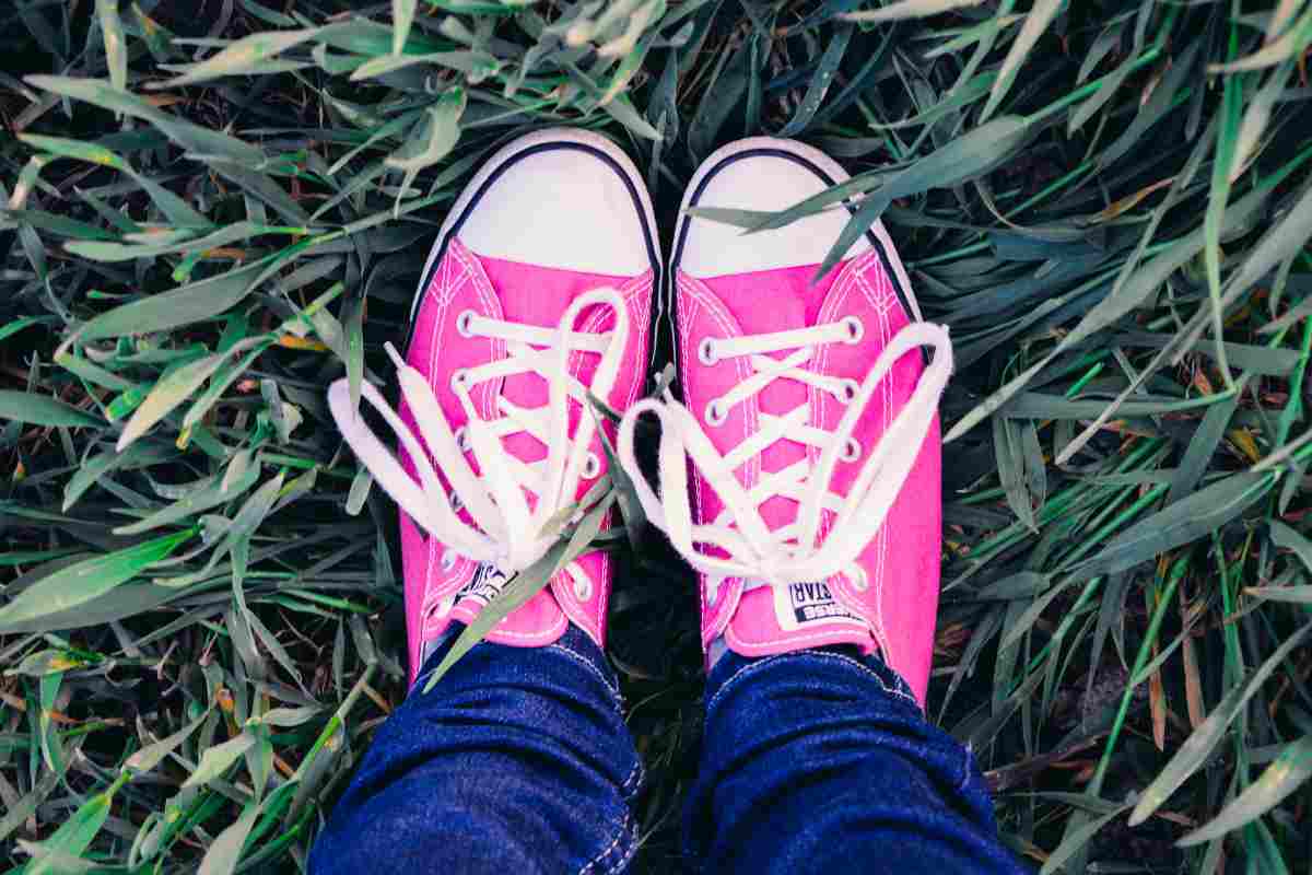 sneakers nuove lavare