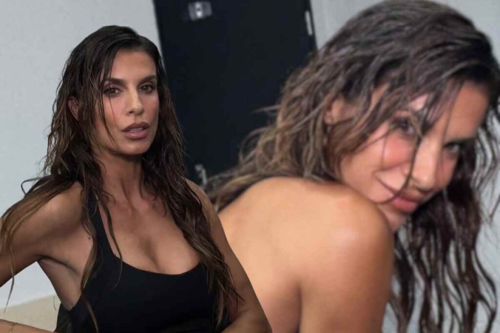 capelli effetto bagnato elisabetta canalis