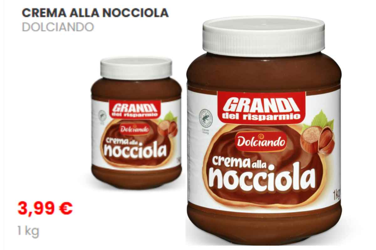 crema nocciola eurospin