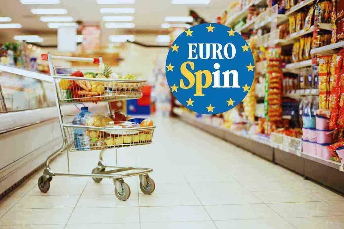 Eurospin fuori controllo, carrello pieno con 1 euro