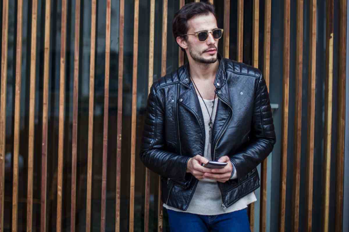 giacca di pelle moda 2025