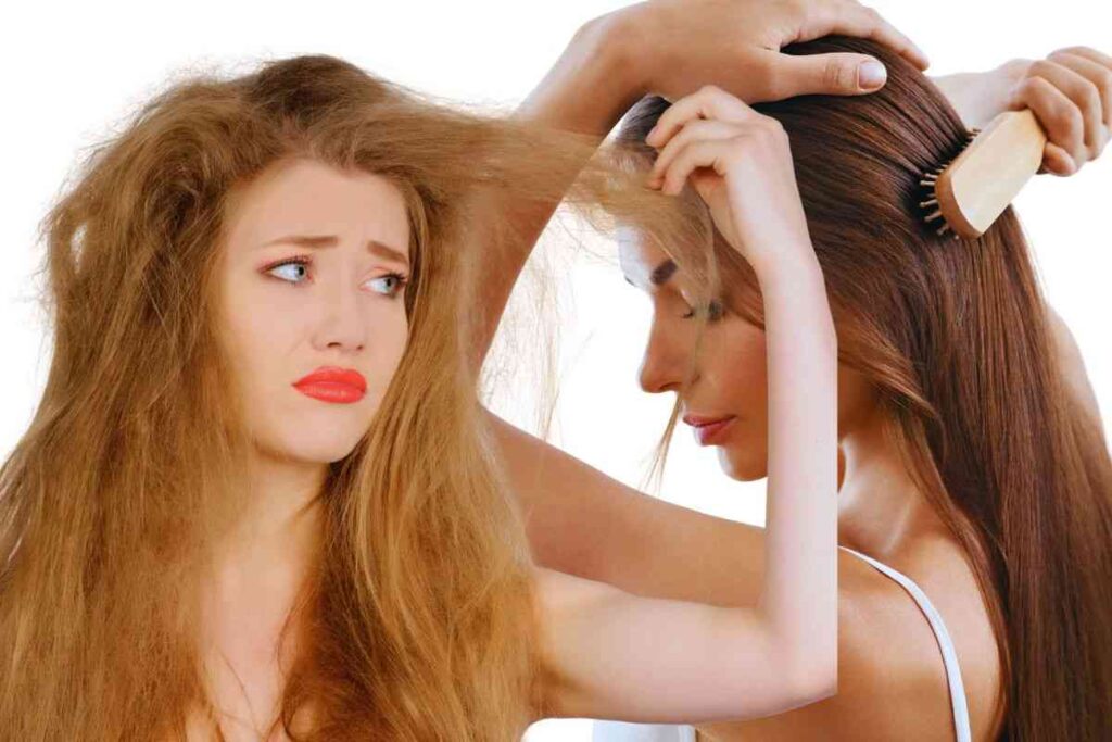 Come eliminare l'effetto crespo dai capelli