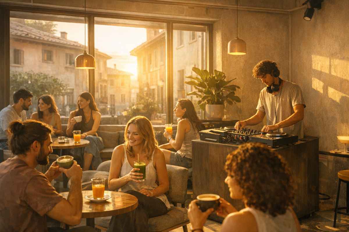 Dal caffè al coworking come locali e brand stanno costruendo l'economia del divertimento mattutino