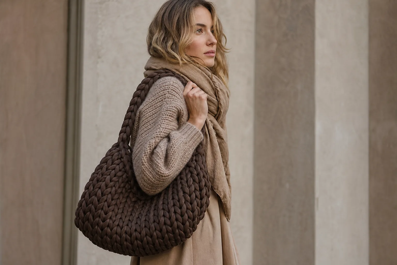 Chunky bag: la borsa intrecciata e voluminosa che domina l'autunno