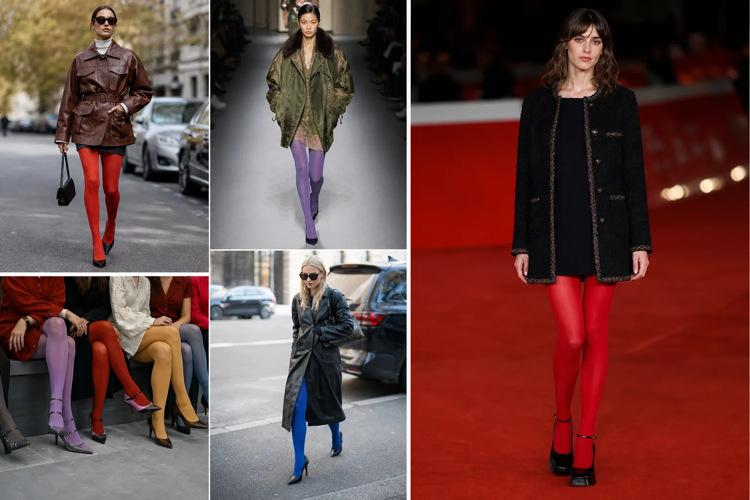 Collant colorati: la tendenza invernale che trasforma gli outfit